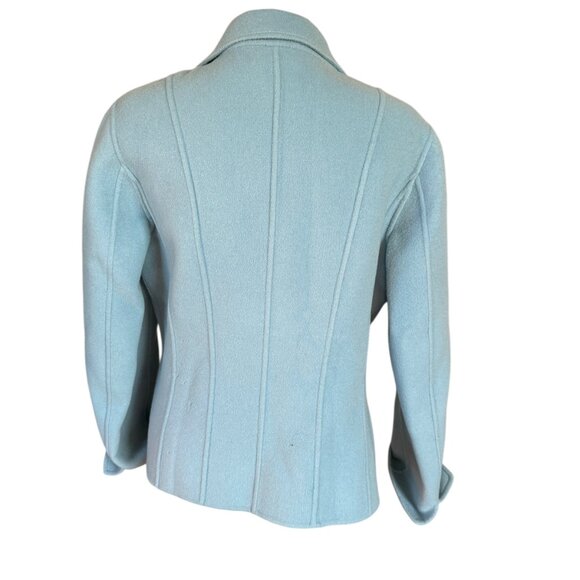 Talbots Petites wool collared long sleeve open cardigan sweater jacket P4 - Picture 4 of 10